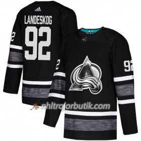 Män Ishockey Colorado Avalanche tröja Gabriel Landeskog 92 Svart 2019 All-Star Adidas Authentic